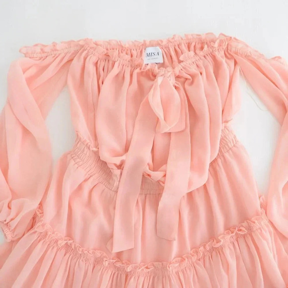 Revolve Misa Los Angeles Coral Dress Large Retails $440 - Picture 10 of 13